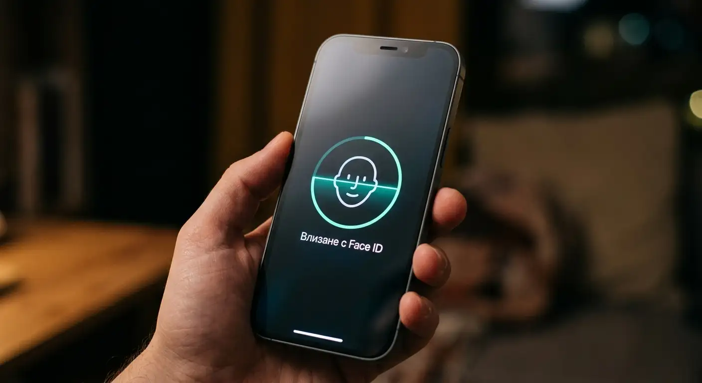 Биометрично влизане с Face ID на мобилно беттинг приложение