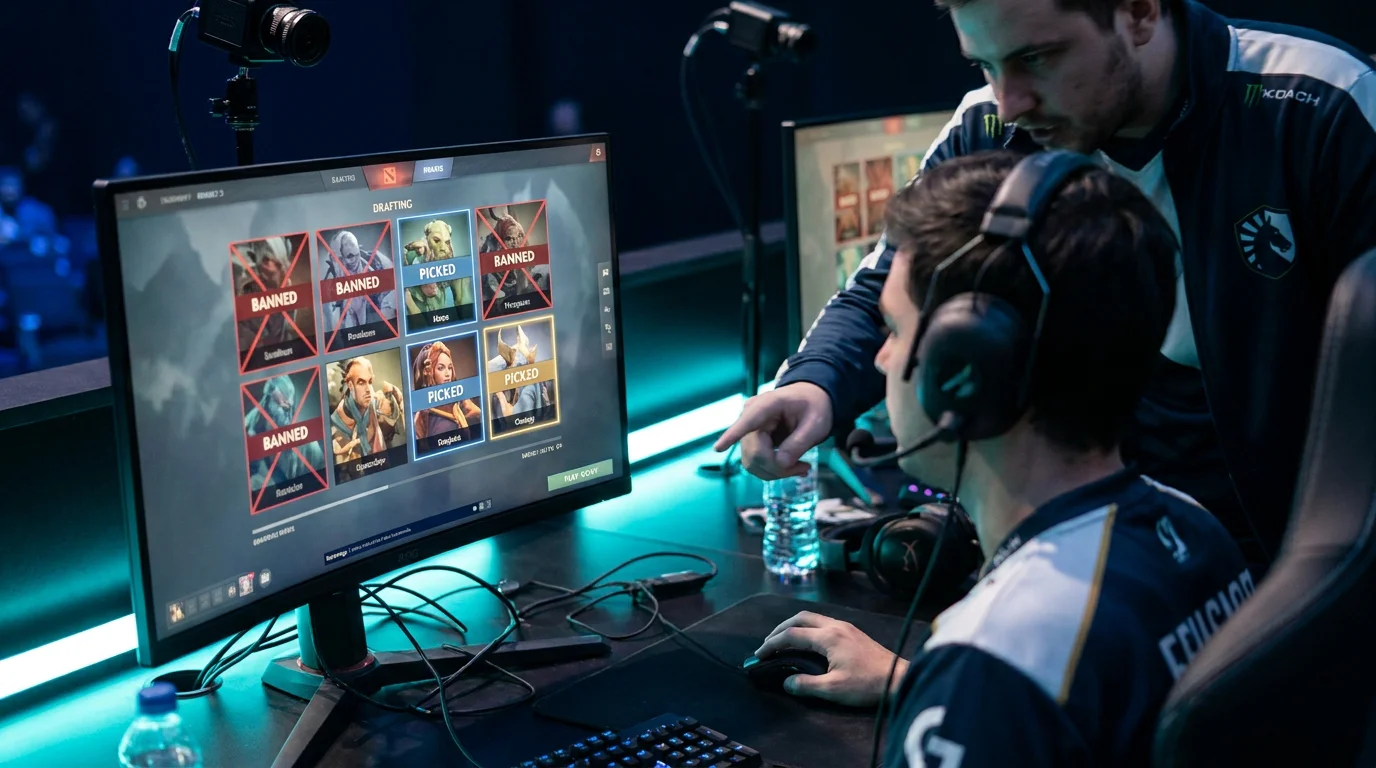 Draft фазата в Dota 2 — пикове, бани и captain mode