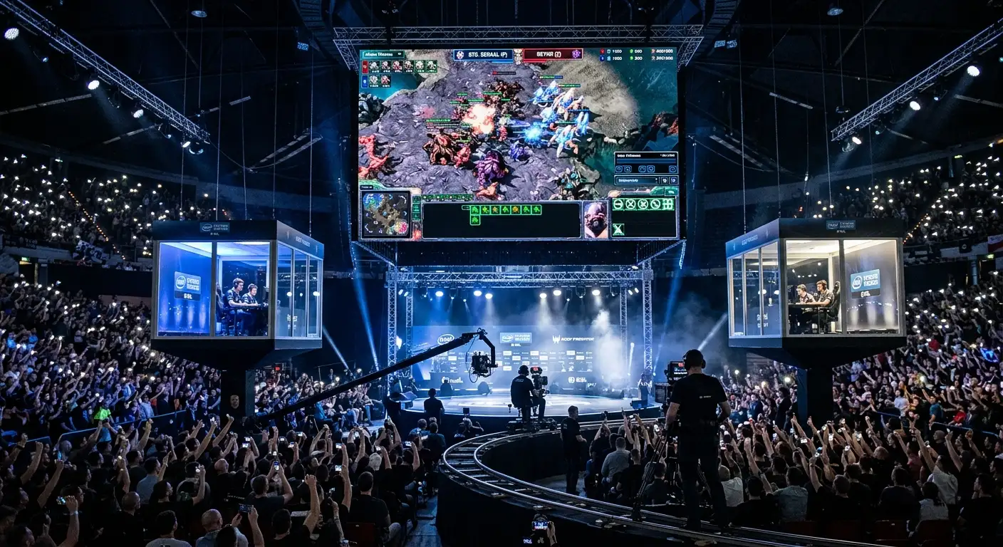 Сцена в Катовице за IEM StarCraft 2 турнир