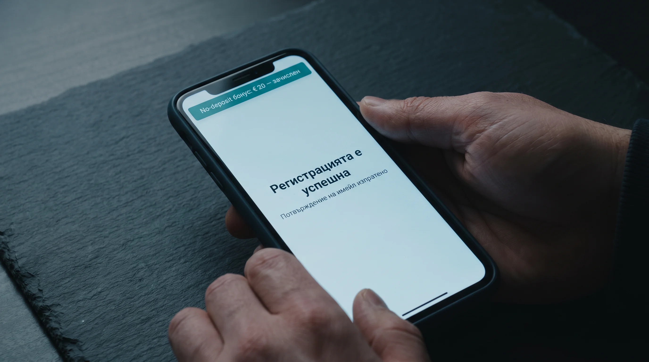 Илюстрация на no deposit бонус при регистрация на нов акаунт