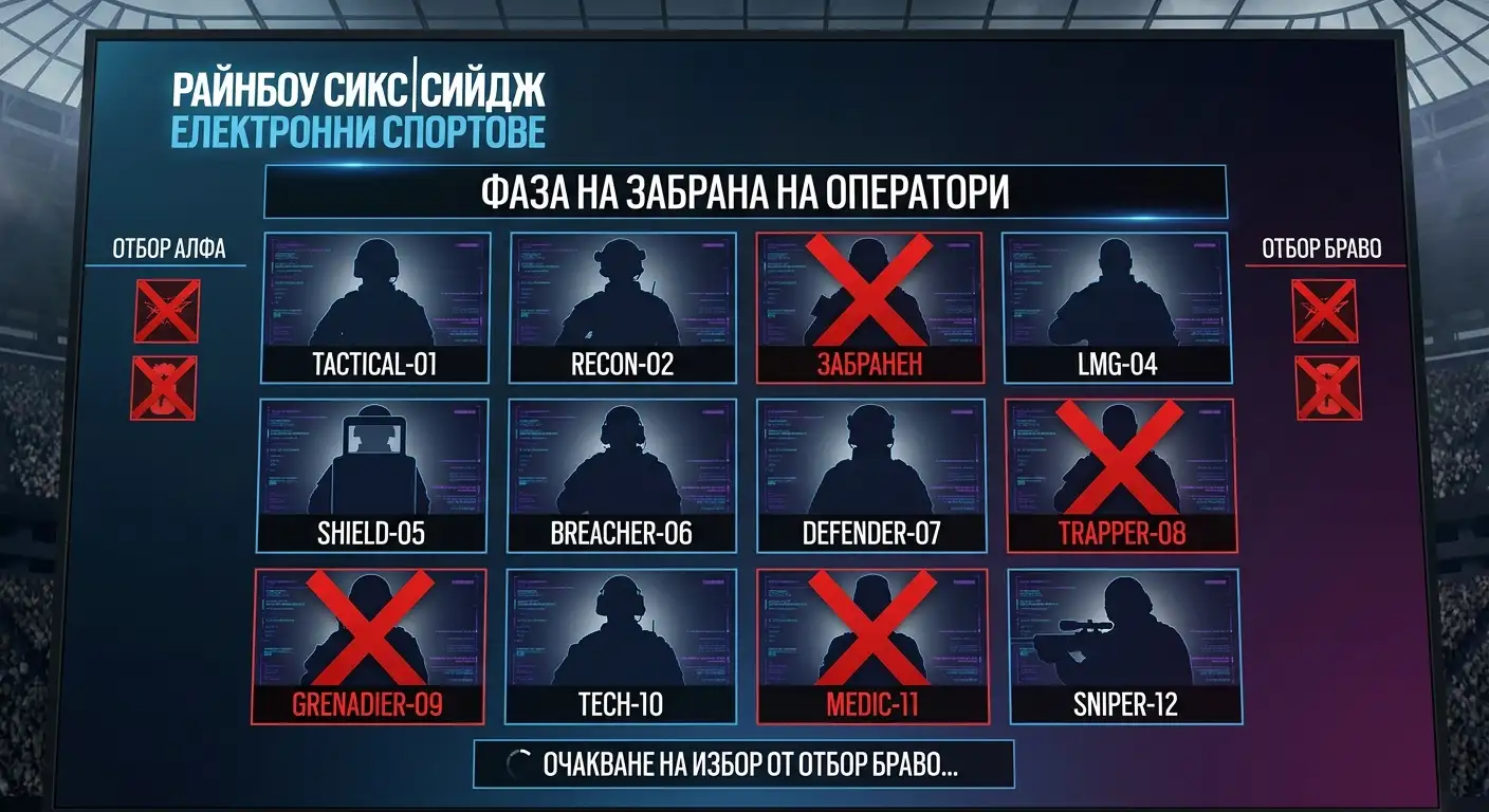Операторска ban фаза в професионален R6 мач
