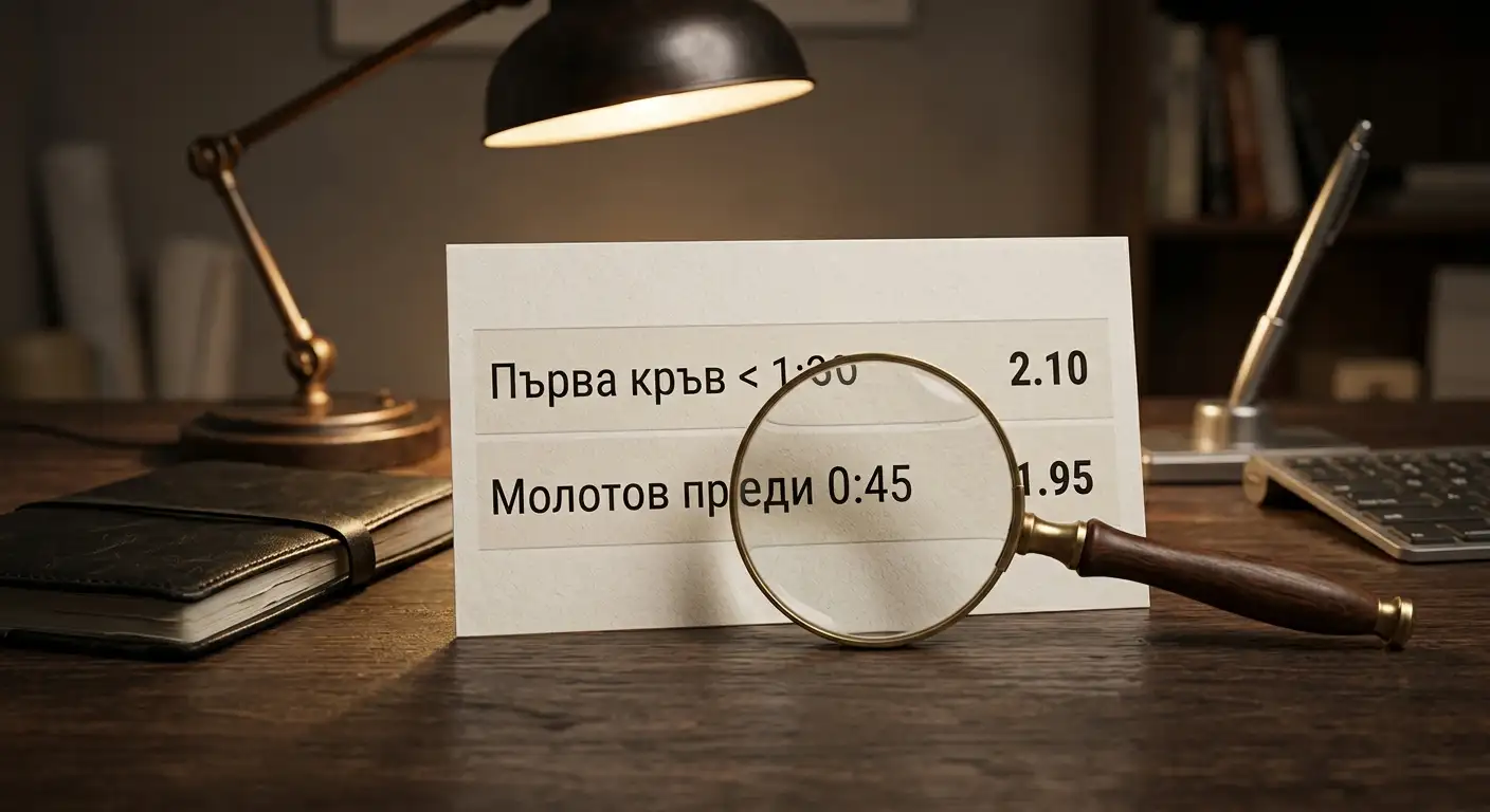 Илюстрация на spot-fixing върху проп пазар в eSports мач