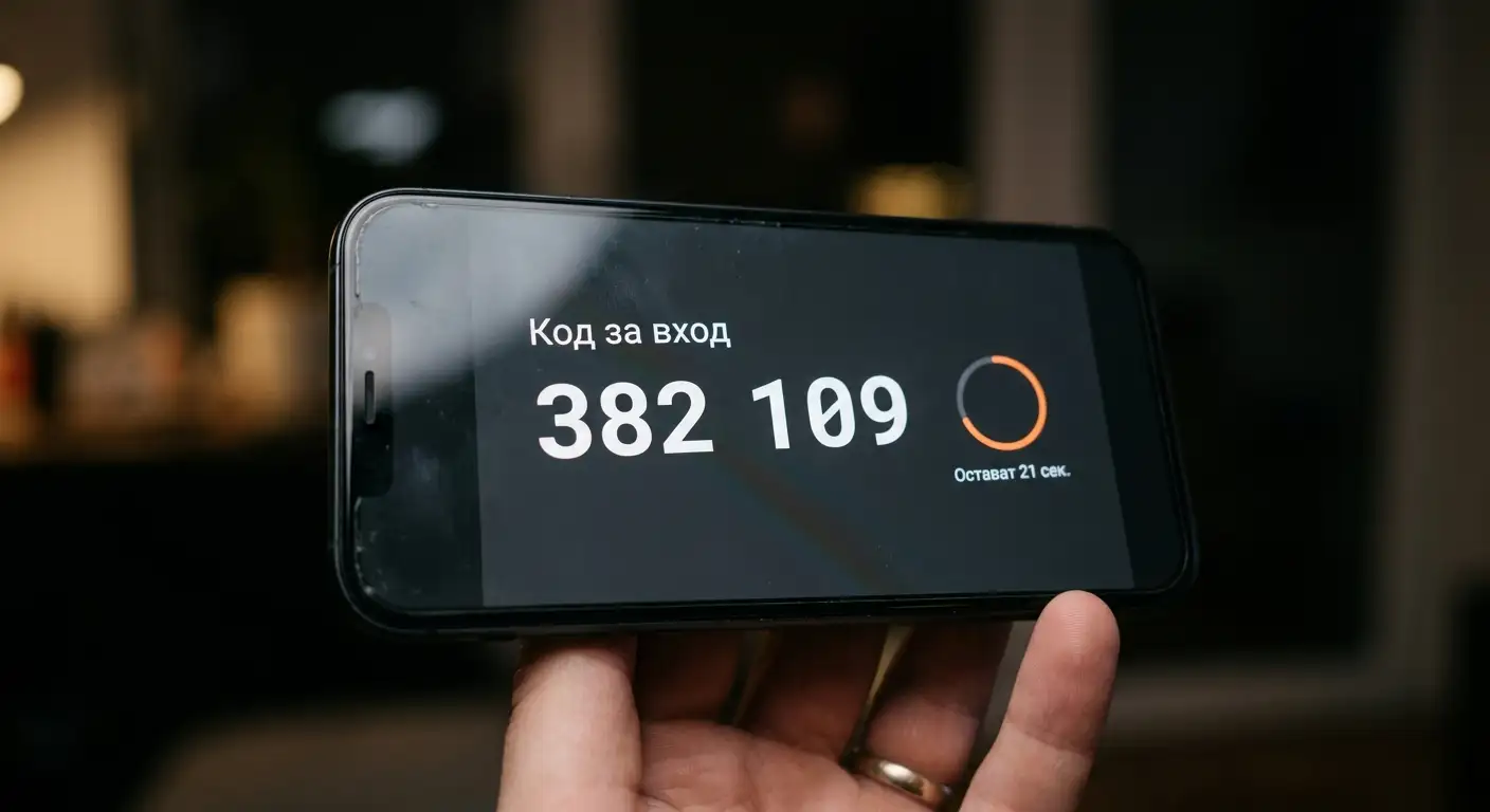 Двуфакторно удостоверяване с код от authenticator app за букмейкърски акаунт