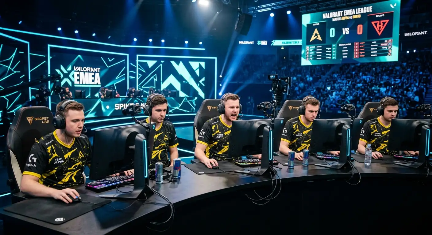 Team Heretics на сцена на VCT EMEA лига